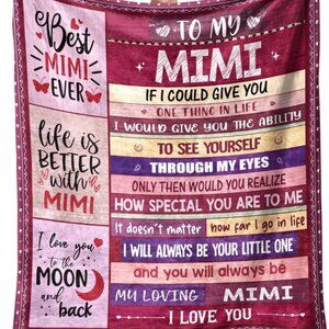 brand new Mimi Blanket Gift for Mimi Mothers Day Mimi Gift birthday 50x60'' soft